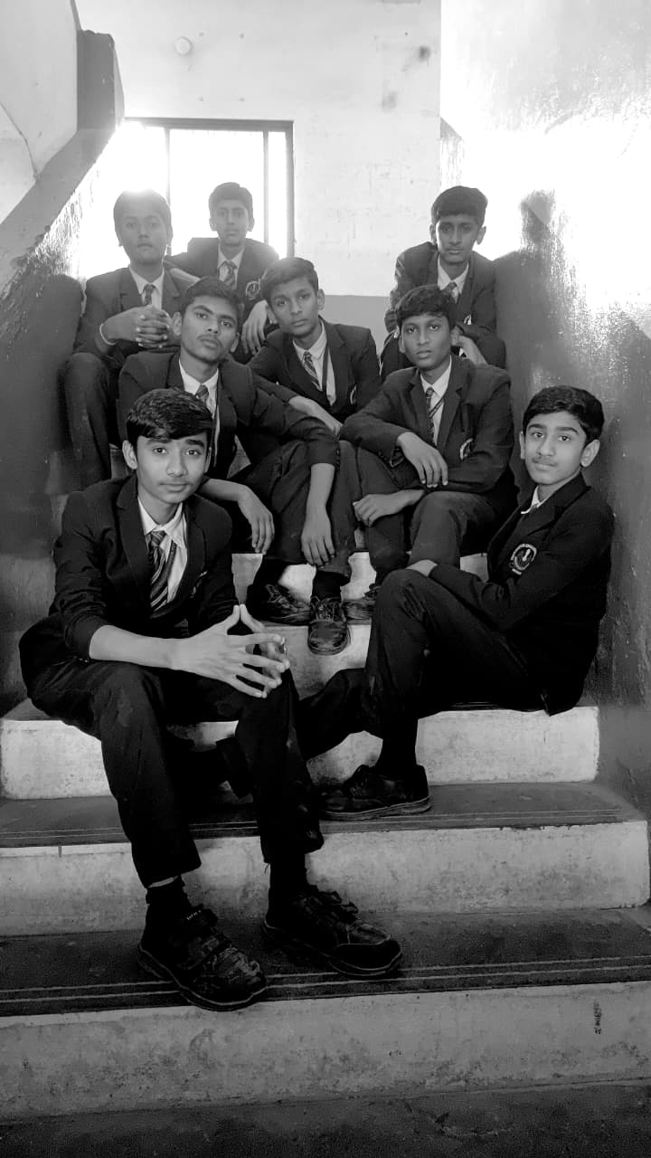 Black and white gang photo